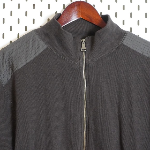 Hawke & Co Outfiters Mens Full Zip Bomber Jacket Brown Faux Fur Lined Size XL‎ - Picture 2 of 9